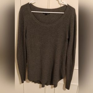 American Eagle Grey Scoopneck Sweater